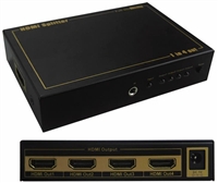 HDMI 4 Way (1-in/4-out) Splitter v1.3b