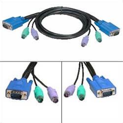 10ft KVM VGA/PS2 Male to Male Cable
