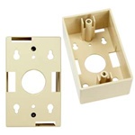 Single Gang Wall Plate Junction Box Ivory