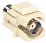 Plate Insert w/BNC Connector Ivory