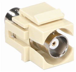 Plate Insert w/BNC Connector Ivory