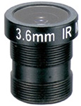 3.6mm Mega pixel Lens Board Mount 1/3" F1.8