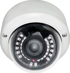30 IR 3-AXIS Varifocal Effio-E Vandal Proof Dome Camera Dual Power