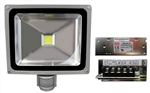 30W EPISTAR LED Floodlight with PIR Sensor and Power Supply 24V DC