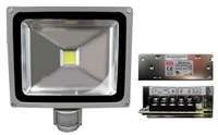 30W EPISTAR LED Floodlight with PIR Sensor and Power Supply 24V DC
