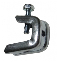 Pressed Beam Clamp for 1/2" Flanges, 1/4-20 Threaded Rod