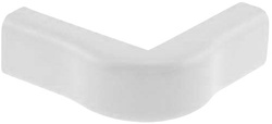 12 Piece 1" wirehider / latchduct / raceway on a roll, outside corner, white