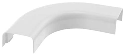1/2" wirehider / latchduct / raceway on a roll, right angle, white