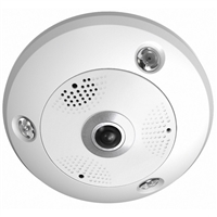 12MP Outdoor IR Fisheye 360Â° Network Camera -Built-in Mic With Audio/Alarm