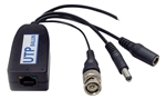 Passive Video Balun with Video, Power & Data,Passive Video Balun, Power Connector & Data