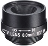 8mm Mega pixel Lens CS Mount 1/3" F1.8