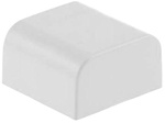 1-1/2" wirehider / latchduct / raceway on a roll, end cap, white